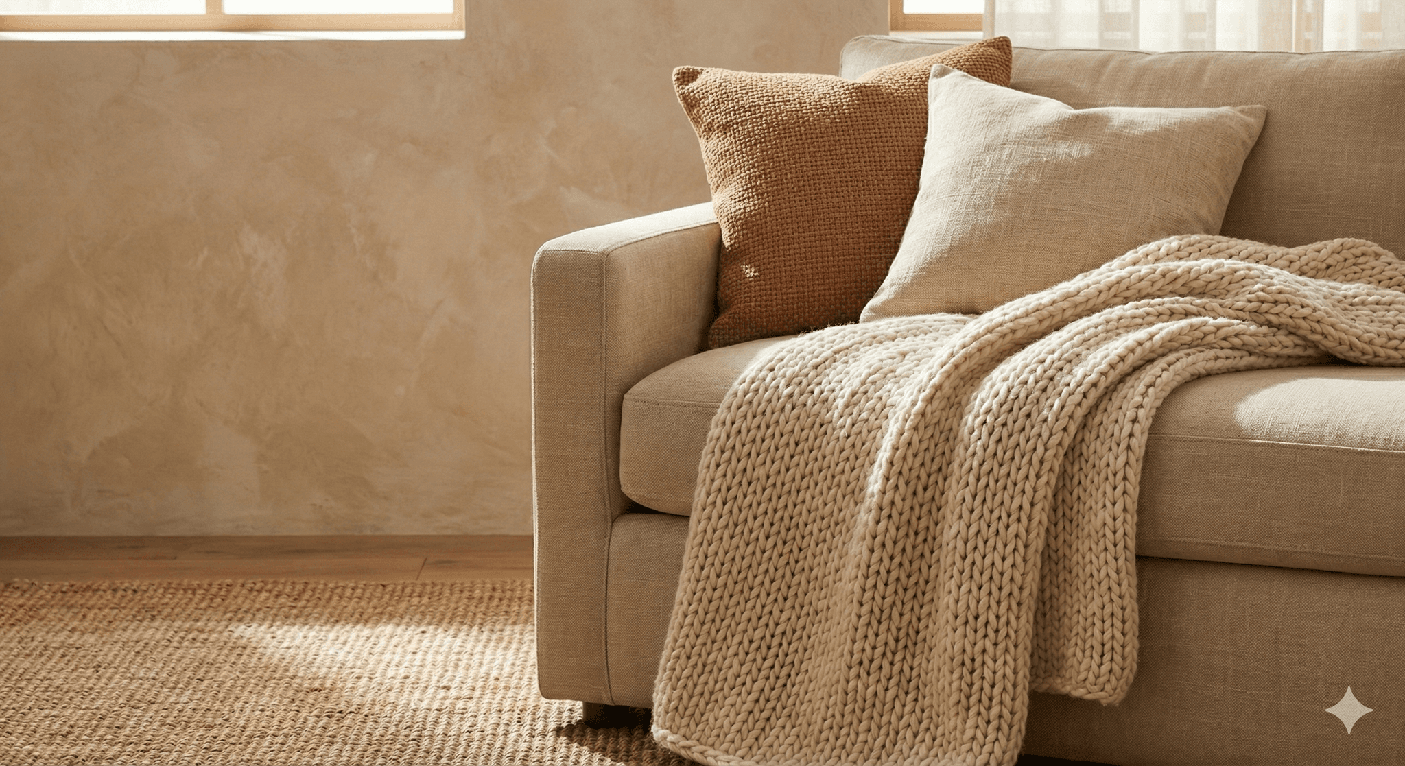 Linen runner on table