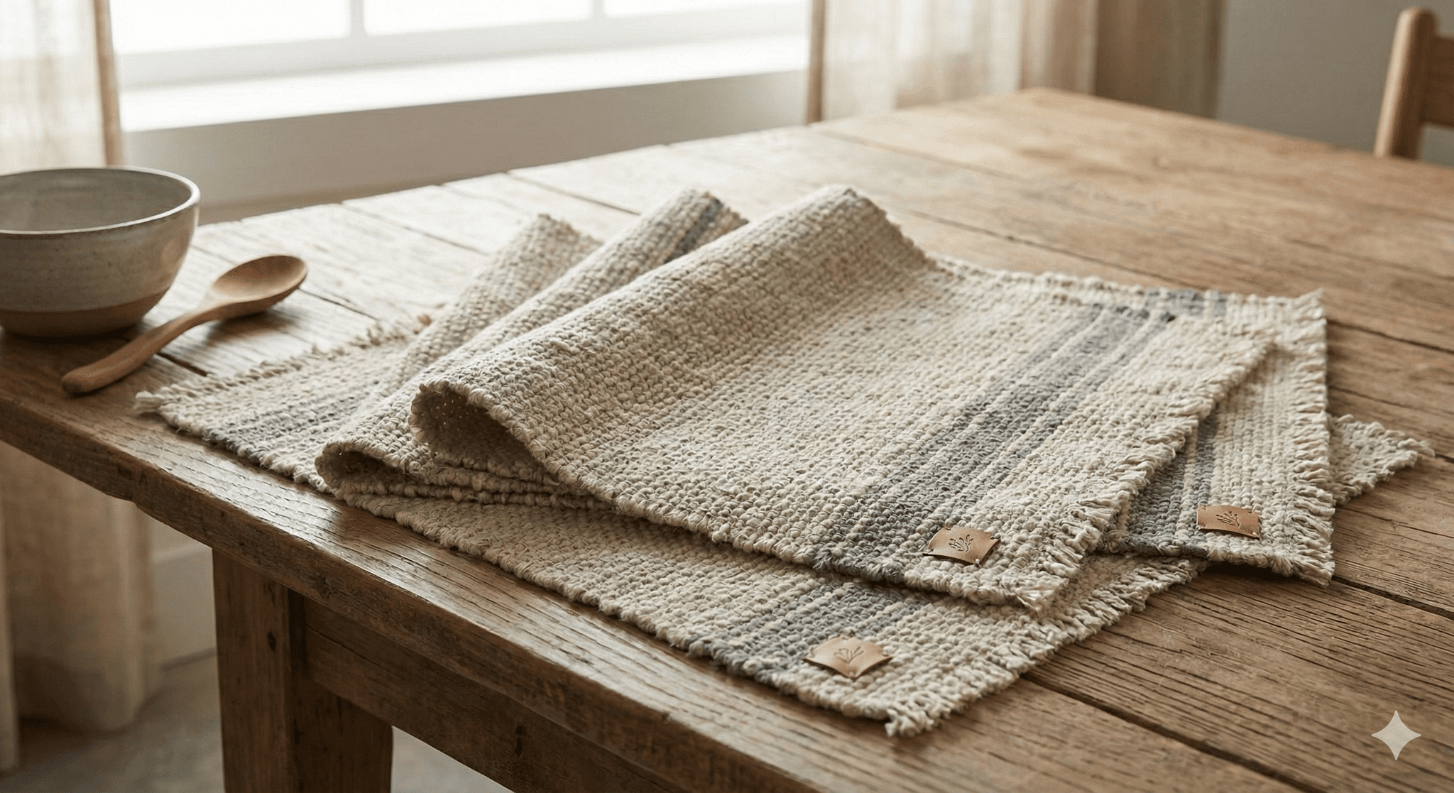 Macrame hanging on wall