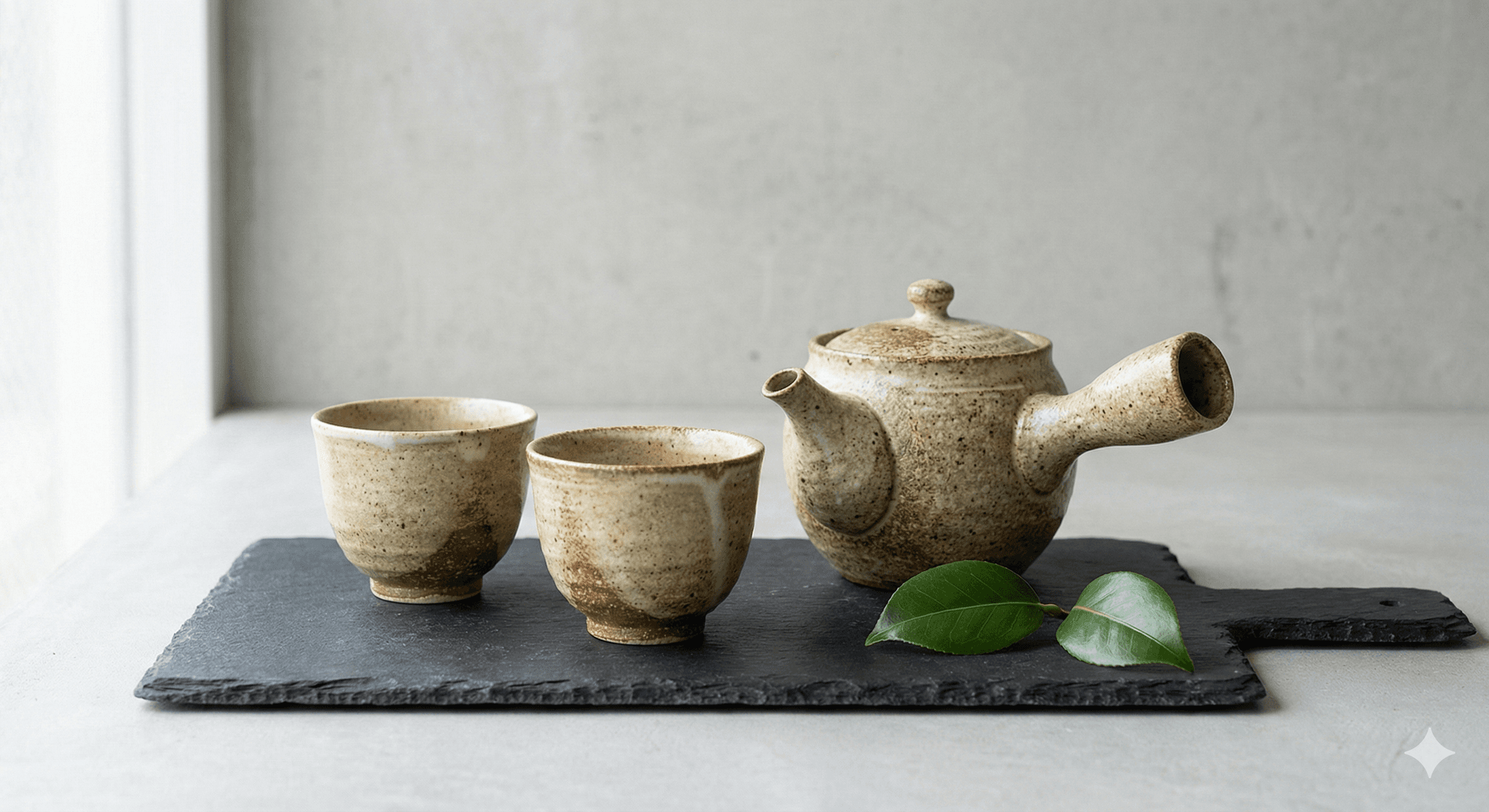 Ceramic bowl set stacked